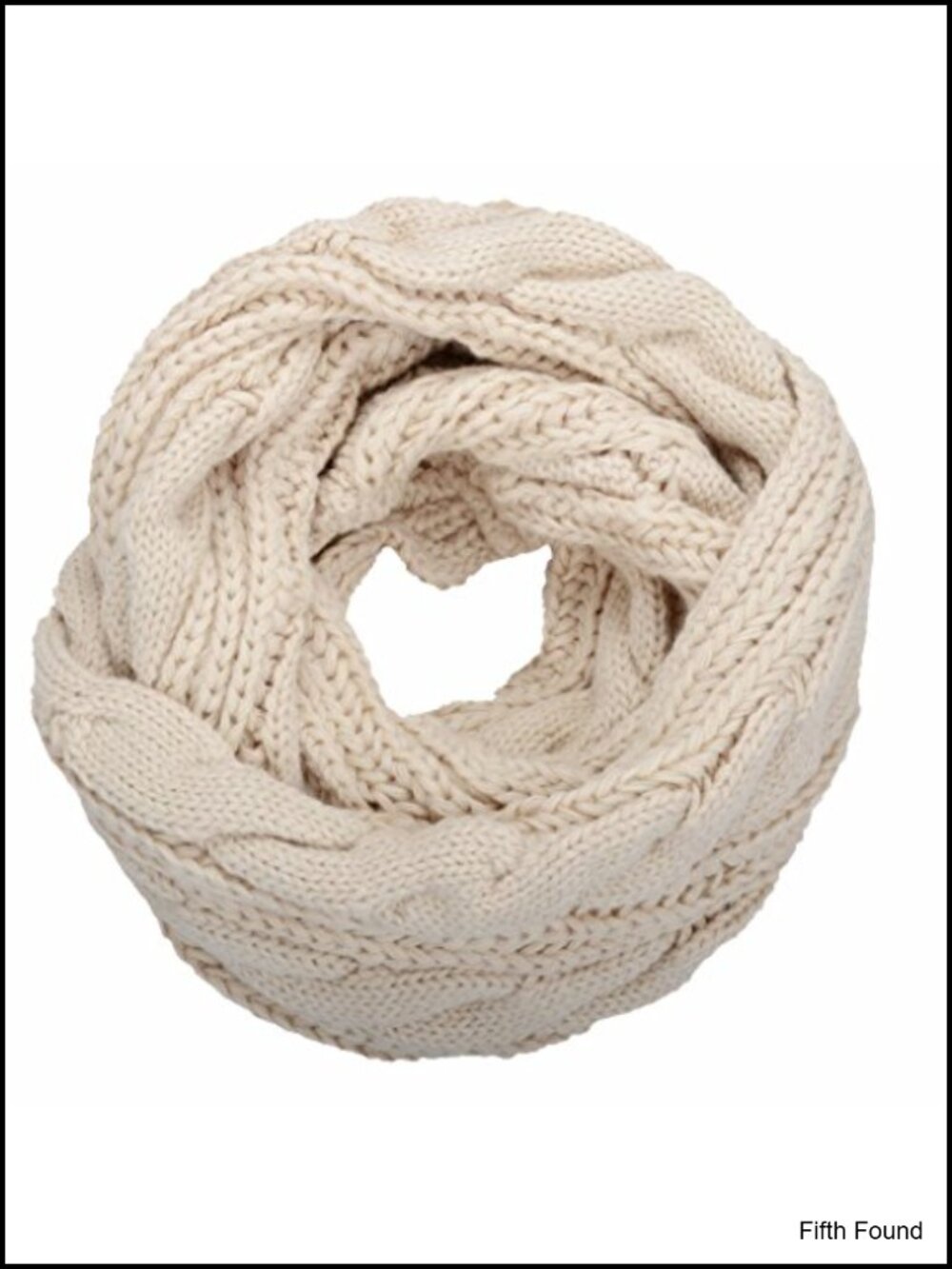 Thick Ribbed Knit Winter Infinity Loop Scarf Soft Acrylic Warm Cowl
